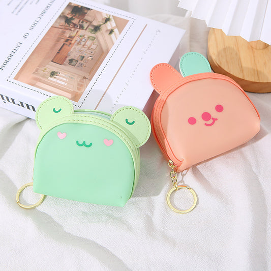 Cartoon jelly colored cute animal coin purse